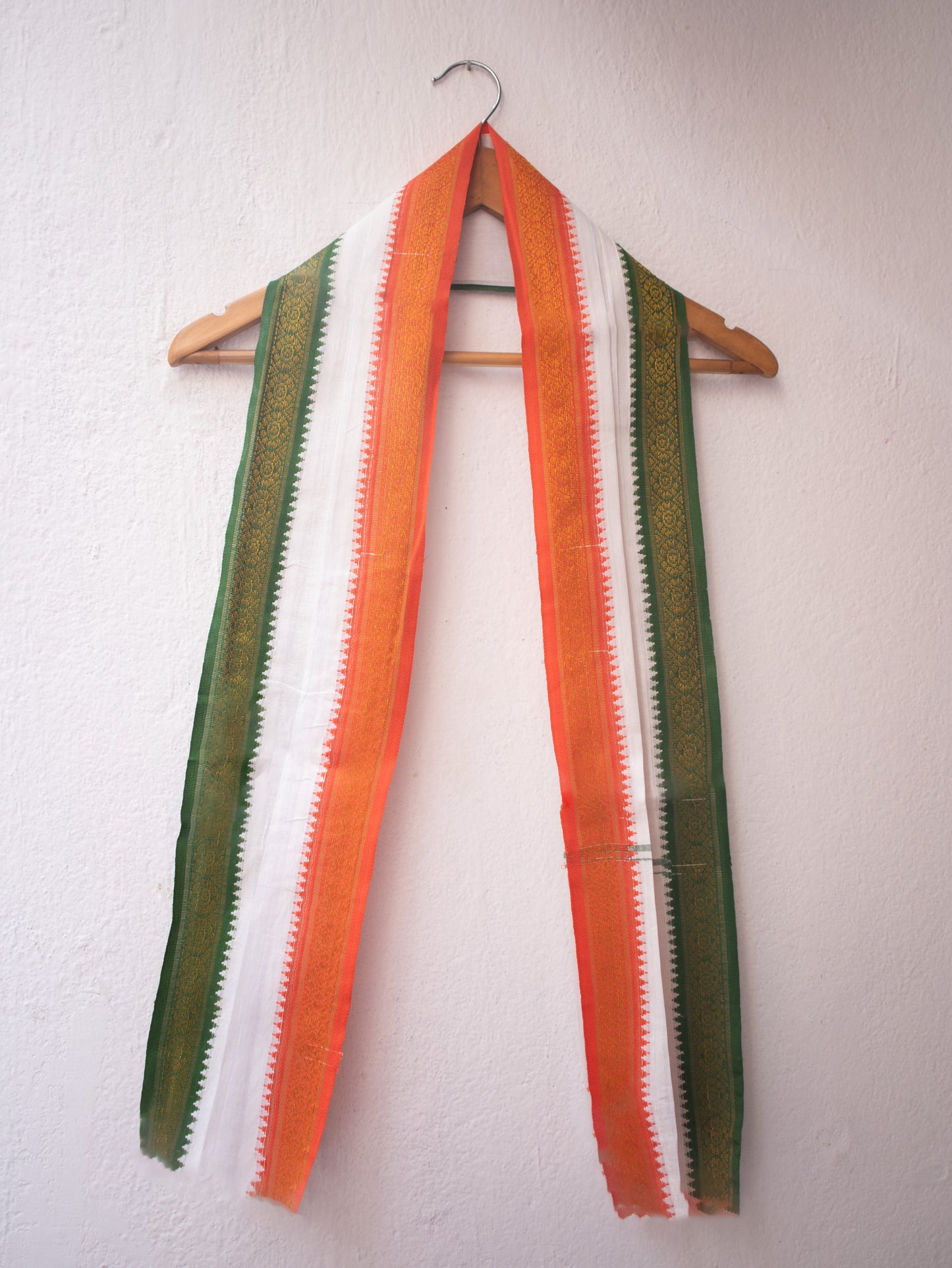 Tri colour Handloom cotton gamcha
