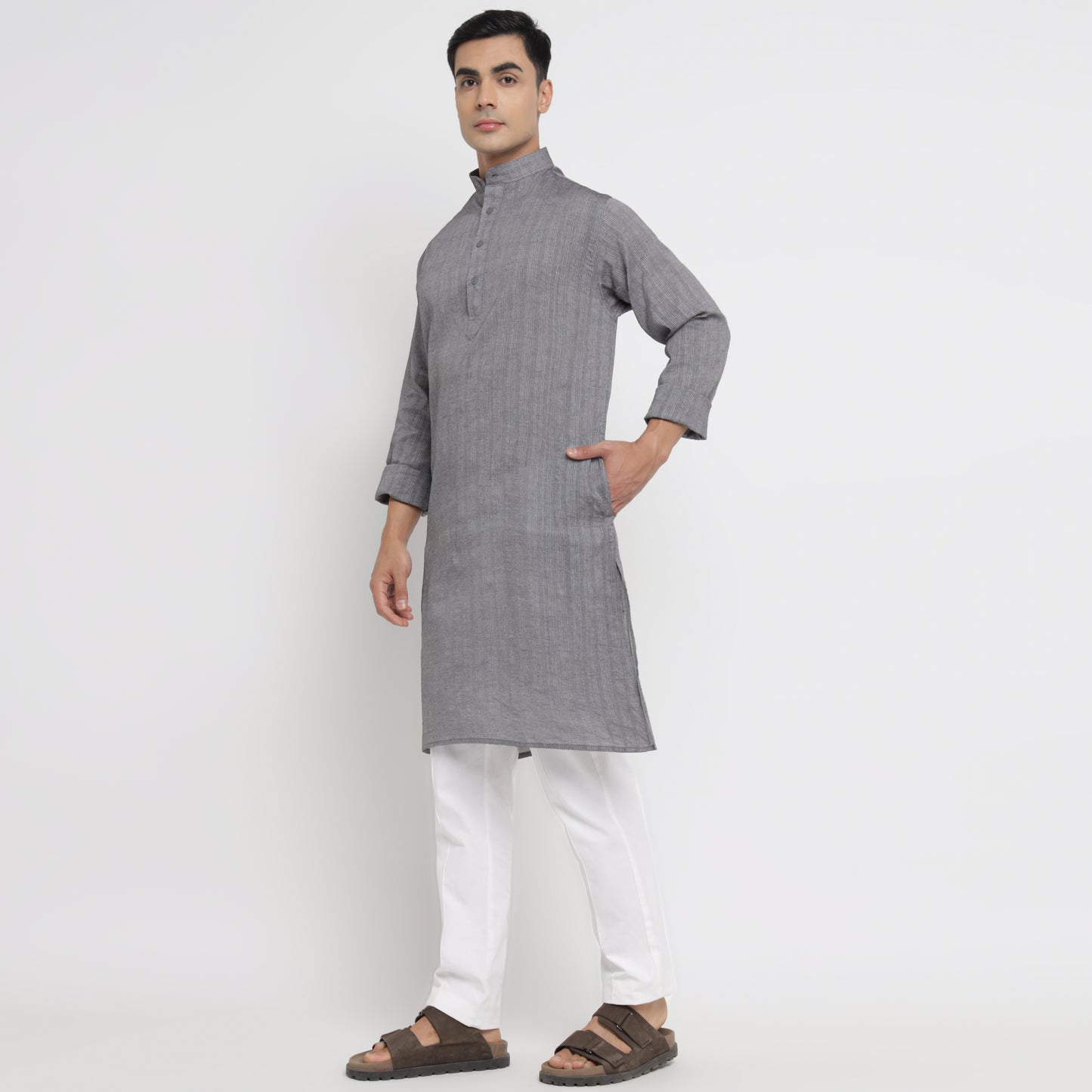 grey kurta