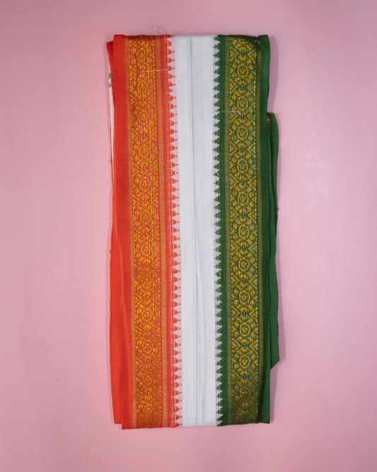 Tri colour  Handloom cotton gamcha